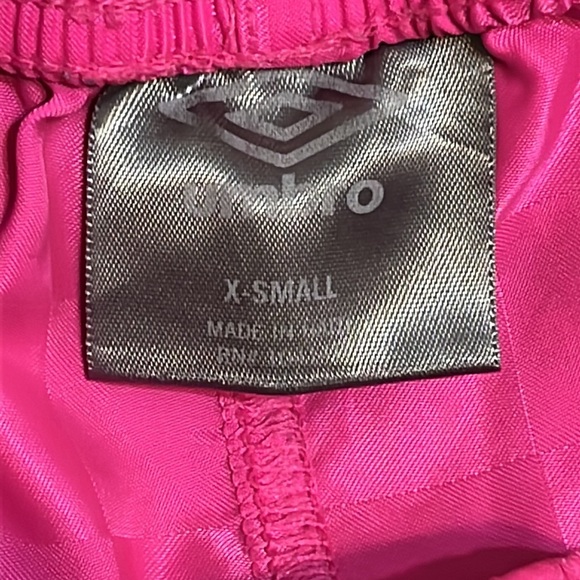 Umbro Hot Pink Shorts, XS - Picture 3 of 3